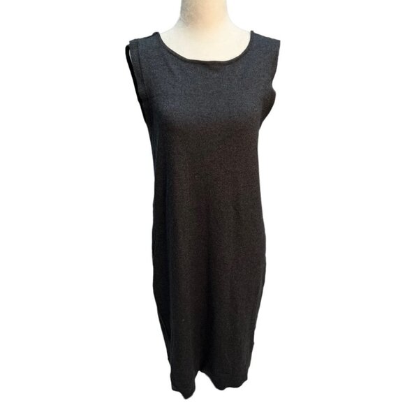 MEXX Grey Sleelveless Dress Reversible Knit Size S - Picture 9 of 10